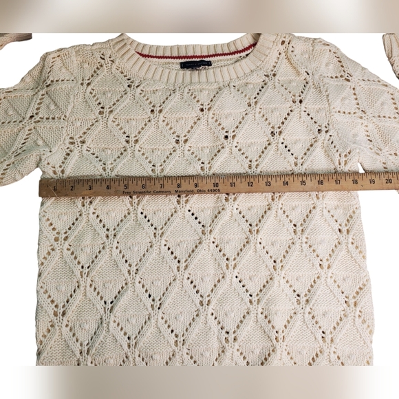 Tommy Hilfiger Cream Sweater for Women. MED - Picture 10 of 11